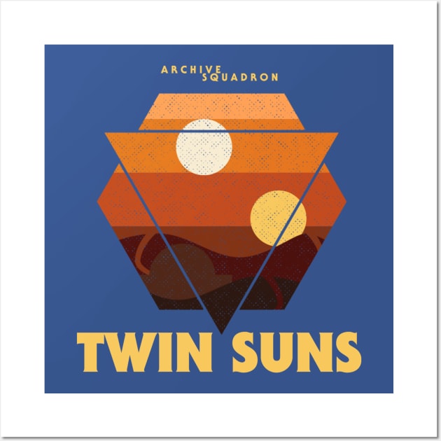 Sky Guy Twin Suns Wall Art by Archives of the force